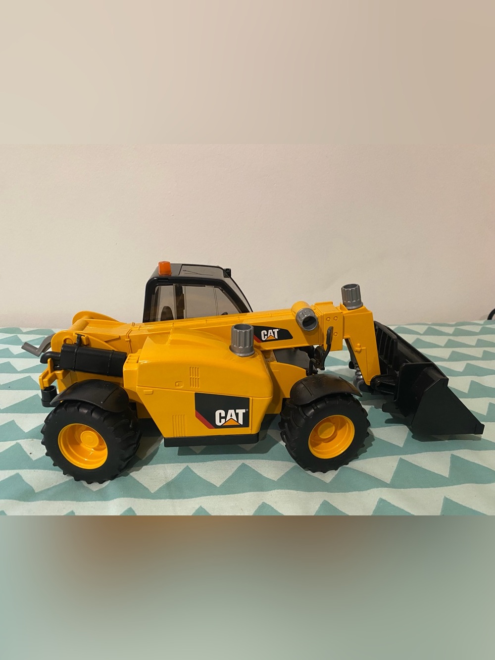 Yellow Kids Construction Telehandler Toy